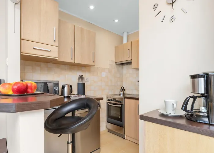 Comfortable Studio With Balcony Located 600 M From The Beach By Rent Like